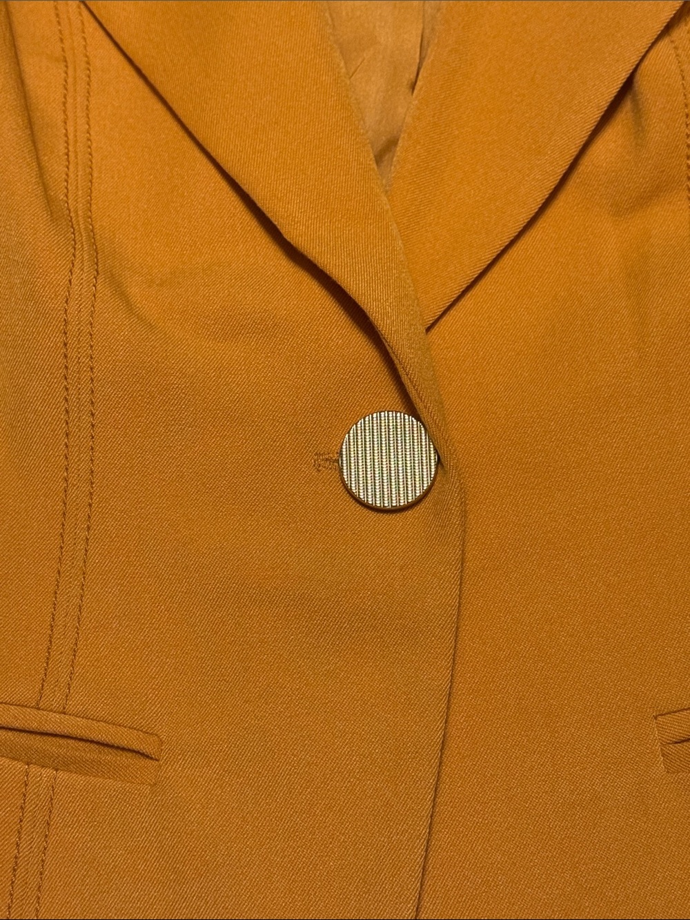 XOXO Women's Golden Yellow Single-Button Blazer - Picture 3 of 8